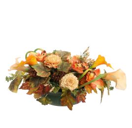 MINI MUM CALLA ARR IN PLSTAIC POT 55X30X23CM ORANGE