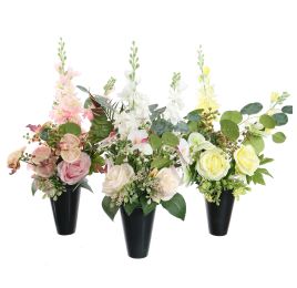 ROSE ORCHID ARR IN VASE 20X50CM ASSORTED
