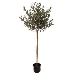 TOPIARY OLIVE TREE 120CM GREEN