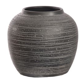 GRASSE POT D29XH27CM GREY