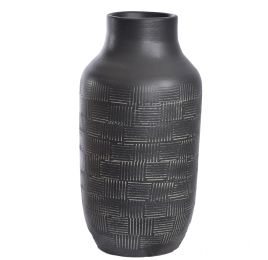 BERGA VASE D20XH40CM BROWN