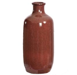 BOTTLE VASE D20H40CM BORDEAUX