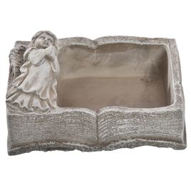BOOK PLANTER 22x14.5x8.5 CM GREY