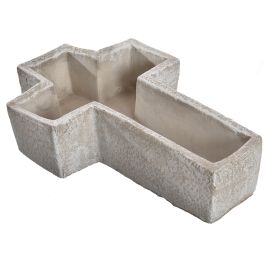 CROSSPLANTER 27x18x6.5 CM GREY