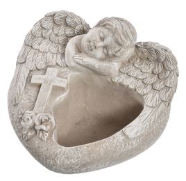 ANGEL HEART 16x17.5x11 CM GREY
