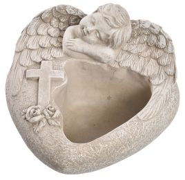 ANGEL HEART 19.5x20.5x13 CM GREY