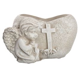 ANGEL HEART 17x12.5x10 CM GREY