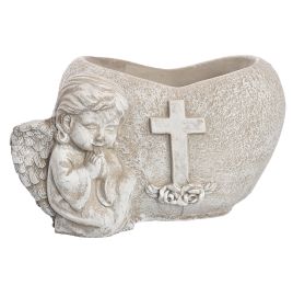 ANGEL HEART 21.5x15x13 CM GREY
