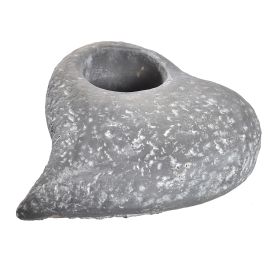 HEART 16x18.5x6.5 CM GREY