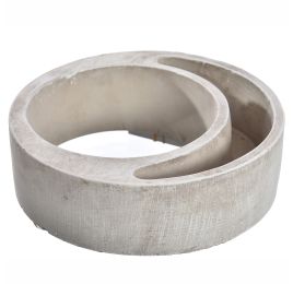 WREATH PLANTER 20x20x6 CM GREY
