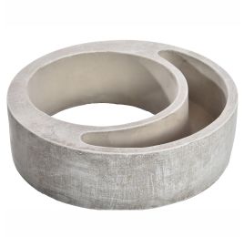 WREATH PLANTER 24x24x7 CM GREY
