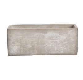 RECTANGLE PLANTER 20X9X8CM GREY