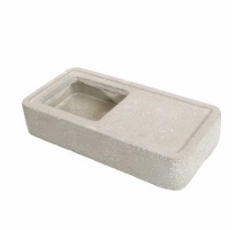 HALF-OPEN PLANTER 25X12X5CM GREY