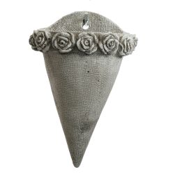 HANGING PLANTER 22X14X8CM GREY