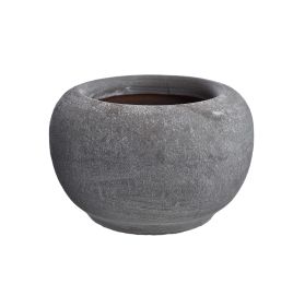 ORCHID BOWL 23 X 15CM GREY