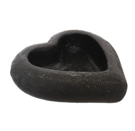 HEART SHAPE PLANTER 23CM ANTRACITE
