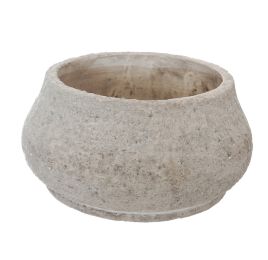 ROUND PLANTER 18.5X18.5X9CM CREAM