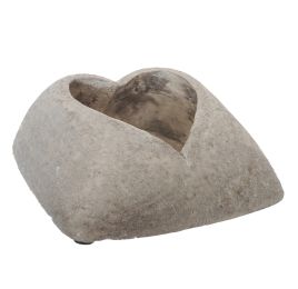 HEART PLANTER 19.7X19.7X8CM CREAM