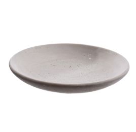 ROUND PLATE DIA 30.5 CM H 5.5CM GREY
