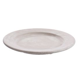 ROUND PLATE DIA 30.5 CM H 3.7CM GREY