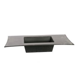 PLASTIC SQUARE PLANTER 30X15X5CM ANTRACITE