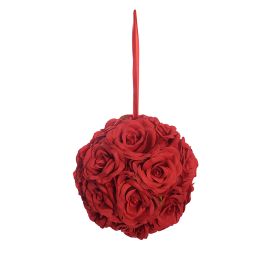 ROSE BALL DIA 16 CM RED