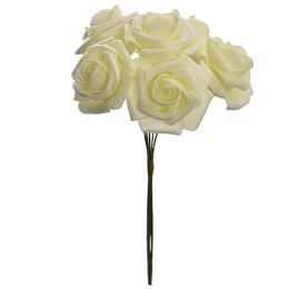 FOAM MINI ROSE BUNDLE X 6 LIGHT GREEN