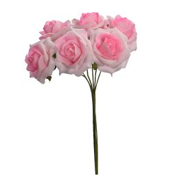 FOAM MEDIUM ROSE BUNDLE X 6 PINK