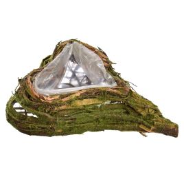 RATTAN PLANTER HEART SHAPE 27CM