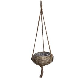 WILLOW HANGING BASKET DIA 40CM GREY