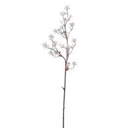 GLITTER SKIMMIA SPRAY 64CM SILVER