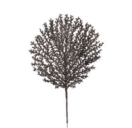 CORAL SPRAY 48CM W/GLITTER BLACK