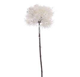 FROSTED QUEEN ANN SPRAY 56CM CREAM