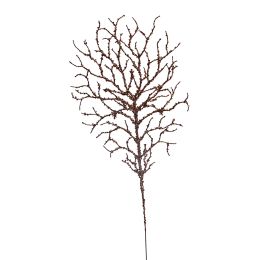 GLITTER SMALL CORAL LEAF 50CM COPPER
