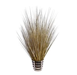 METALLIC GRASS IN POT H 76CM GOLD