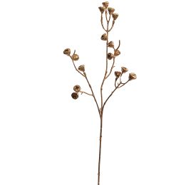 GLITTER LOTUS POD SPRAY 81CM GOLD