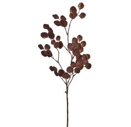 GLITTER EUCALYPTUS SPRAY 87CM COPPER