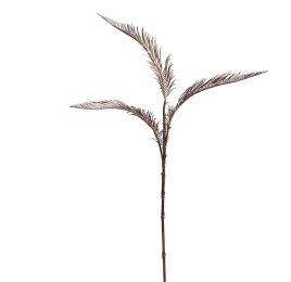 METALLIC FEATHER FERN SPRAY 61CM ROSE GOLD