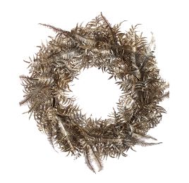 GLITTER FERN WREATH 56CM