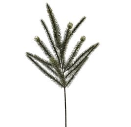 ICED FINGER PINE SPRAY 55CM GREEN