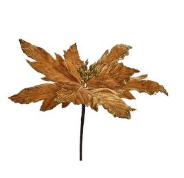 POINSETTIA PICK 27CM GOLD