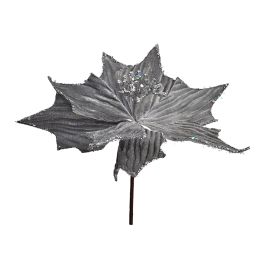 POINSETTIA PICK 27CM SILVER