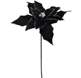 SMALL POINSETTIA 65CM BLACK