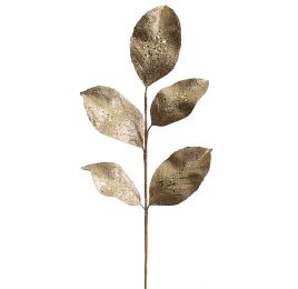 GLITTER LEAVES 67CM SPRAY
