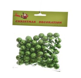 GLITTER BALLS IN BAG GREEN