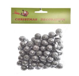 GLITTER BALLS IN BAG SILVER