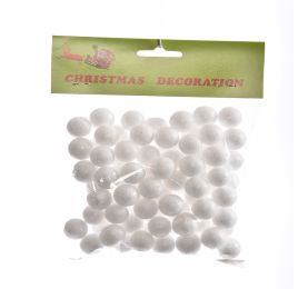 GLITTER BALLS IN BAG WHITE