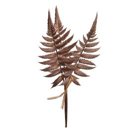 SMALL METALLIC FERN (3 pcs) 26CM CHAMPAGNE