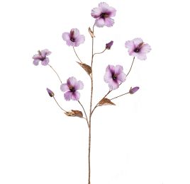 LARGE HIBISCUS 131CM GOLDSTEM LILAC