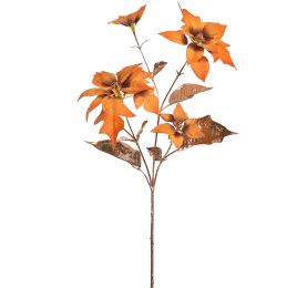 POINSETTIA SPRAY 65CM YELLOW